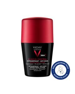 Vichy Homme Clinical Control, dezodorant, roll-on, 96 h, 50 ml