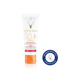 Vichy Ideal Soleil, krem, p/starzeniowy, SPF50, 50 ml