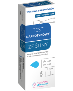 Test do wykrywania narkotyków w ślinie, 1 szt.