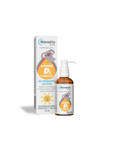 Novativ Kids Witamina D3 w kroplach, 20 ml