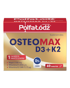 OsteoMax D3+K2, tabl., 60szt