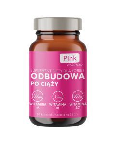 PINK MAMA, Odbudowa po ciąży, kapsułki miękkie, 30 szt.