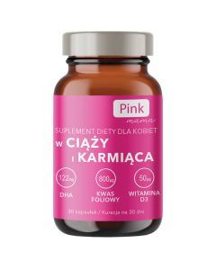 PINK MAMA w ciąży i karmiąca, kapsułki miękkie, 30 szt.