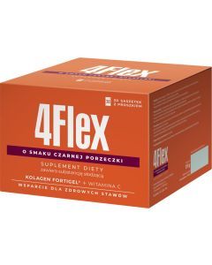 4 Flex czarna porzeczka, proszek, 30 saszetek