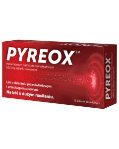 Pyreox, 500 mg, tabletki powlekane, 12 szt.