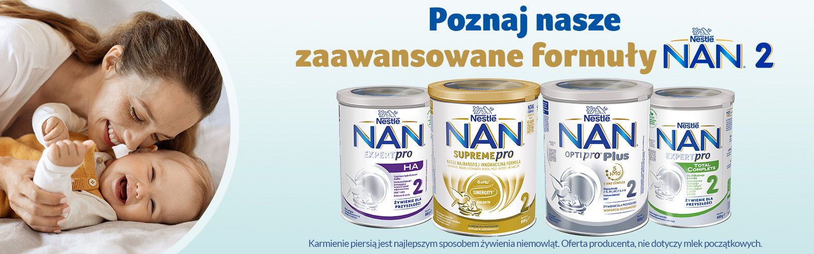 Baner z mlekami NAN