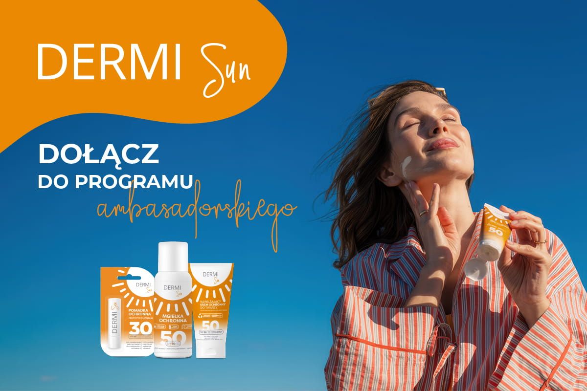 dermi sun weź udział w testach produktu akcja ambasadroska baner