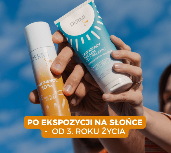 Dermi Sun po ekspozycji na słonce