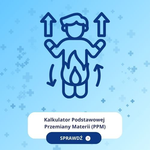 Kalkulator : Podstawowa Przemiana Materii (PPM) wzór Mifflina