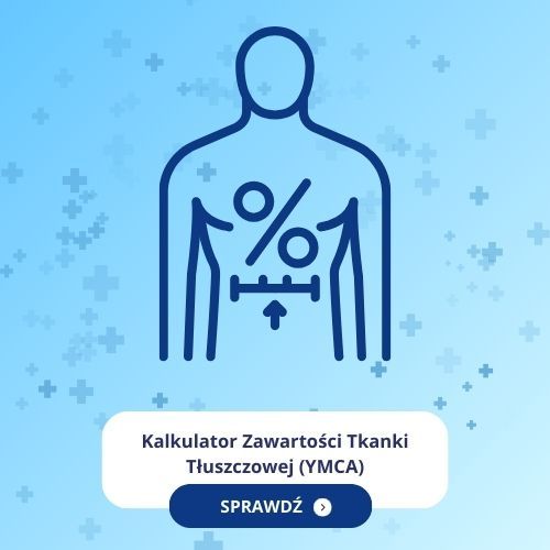 Kalkulator : Procentowa zawartość tkanki tłuszczowej w organizmie : metoda YMCA