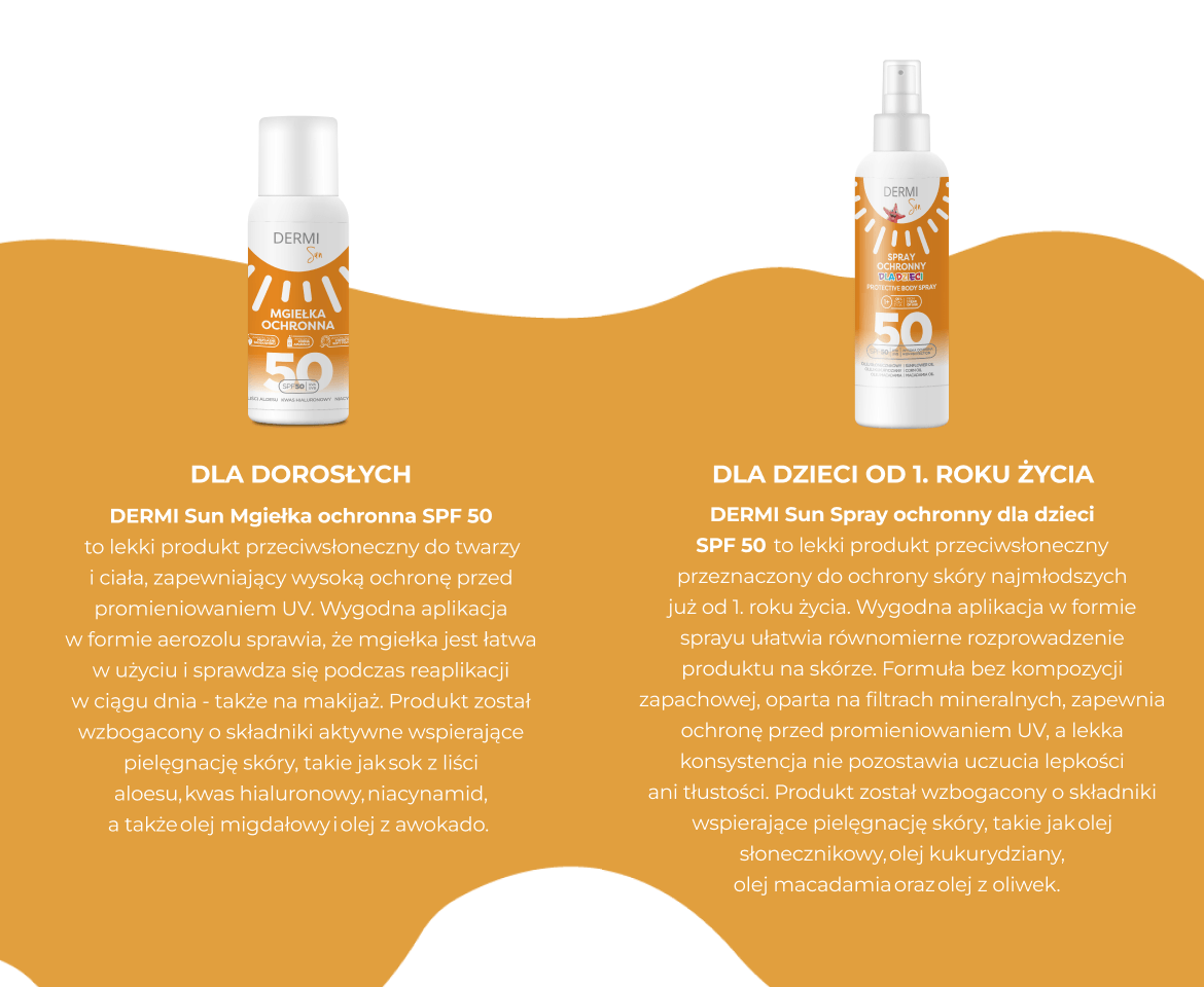 Produkty dermi sun na slonce