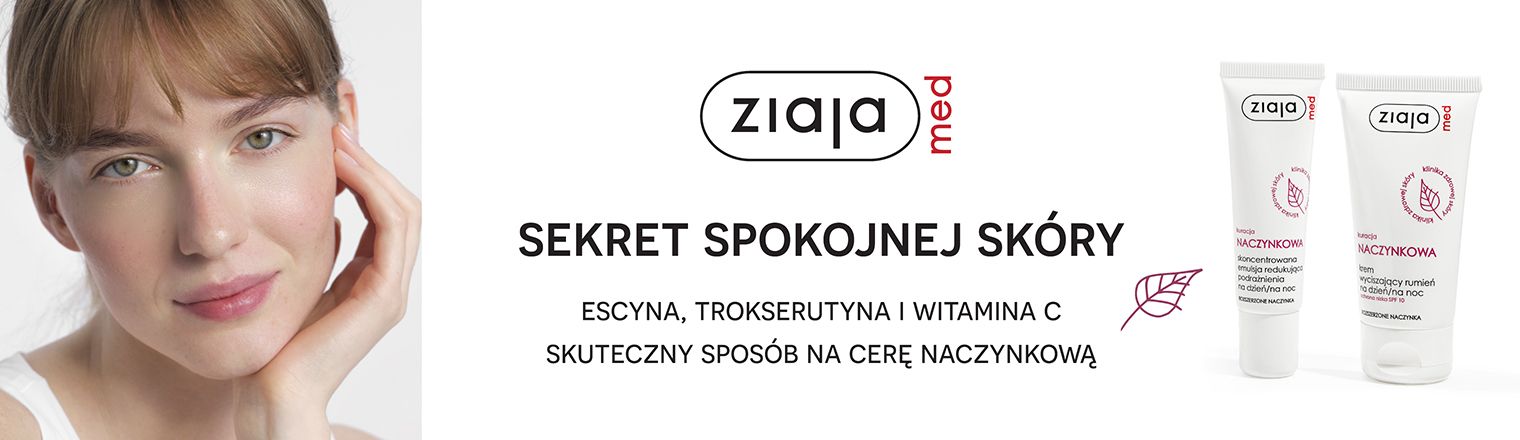 Baner przedstawiający markę Ziaja med