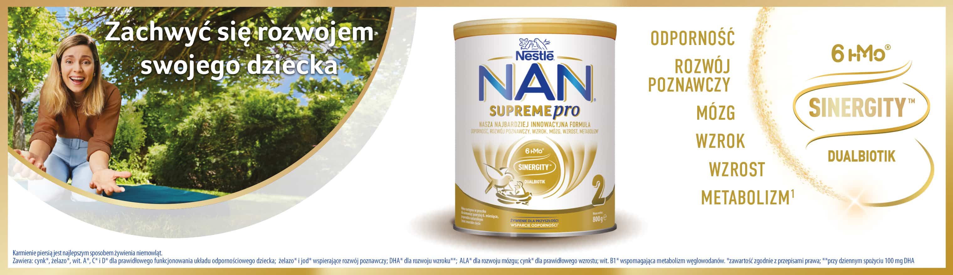 Baner przedstawiający produkty NAN Supreme