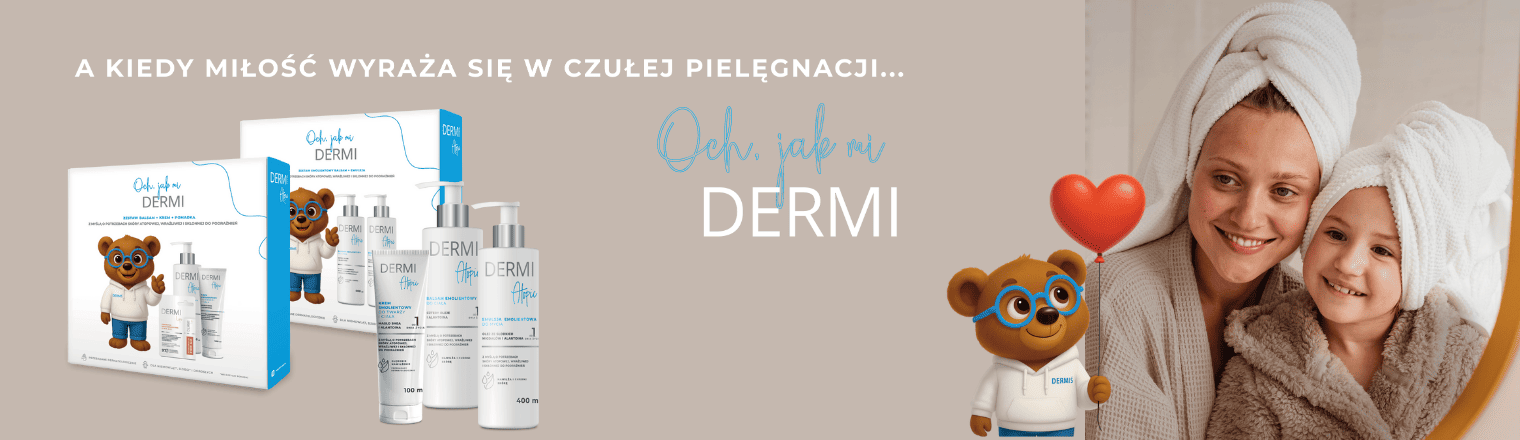 Baner przedstawiający produkty Dermi