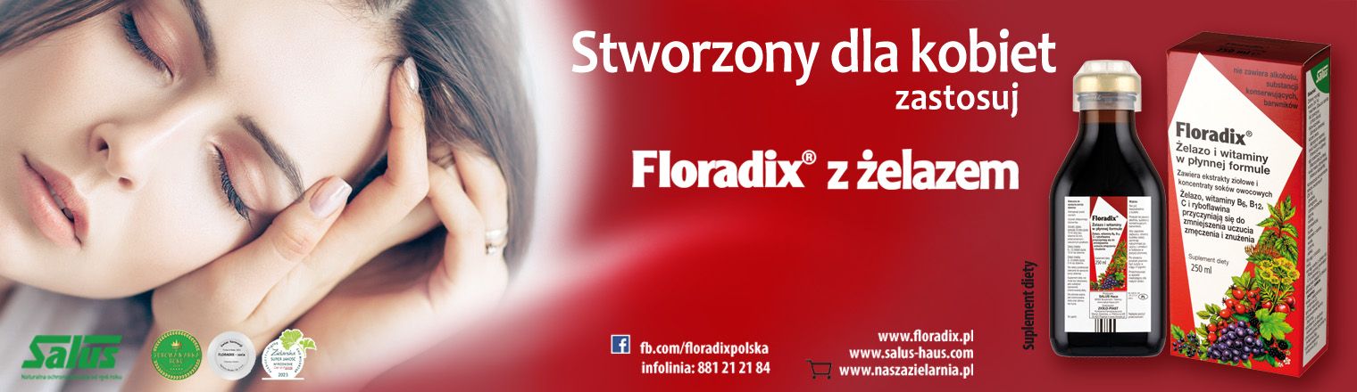 Baner przedstawiający produkty Floradix