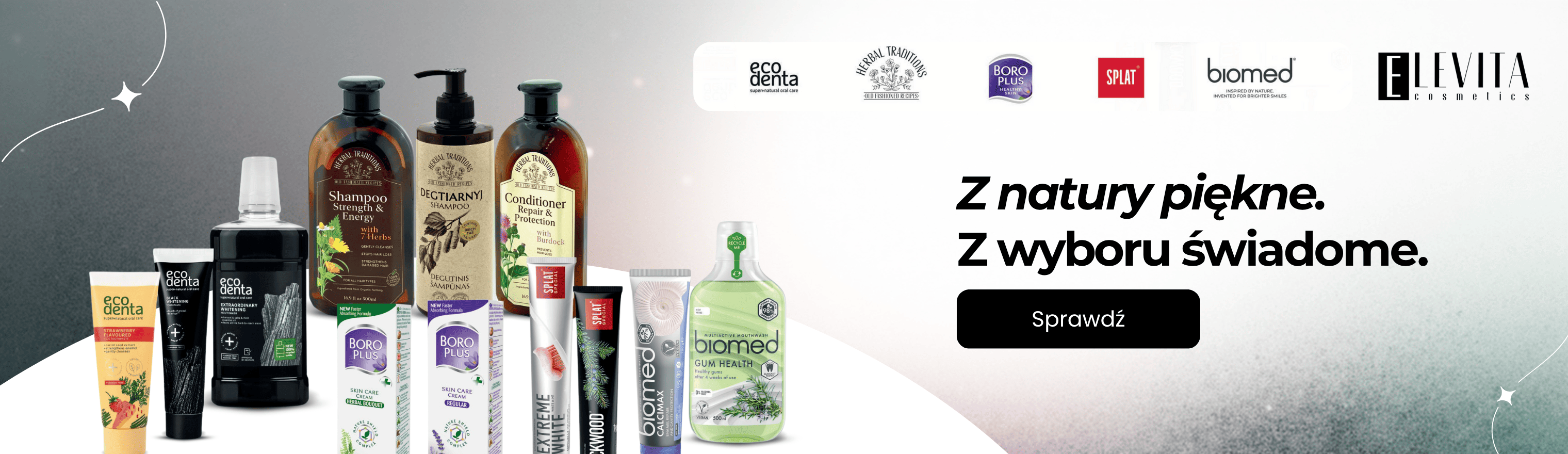 Baner przedstawiający produkty marki Elevita