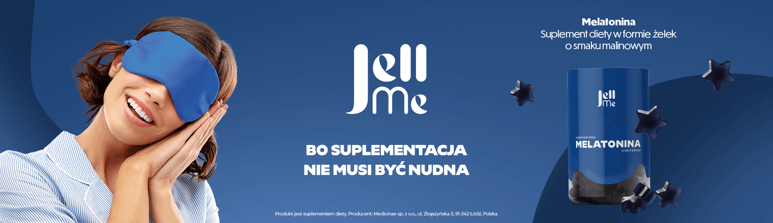 Baner przedstawiający produkt JellMe Melatonina
