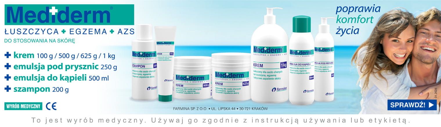 Baner przedstawiający produkty mediderm