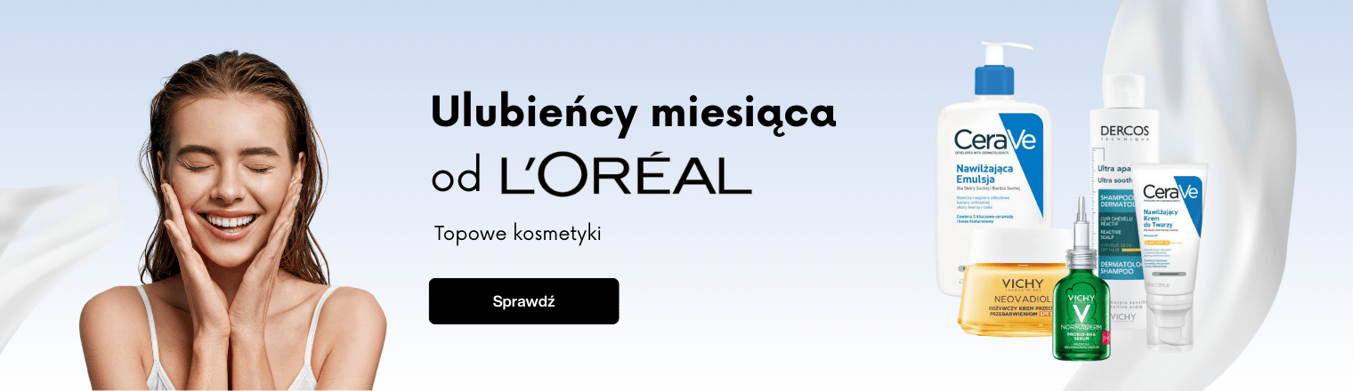 Baner przedstawiający produkty marki Loreal