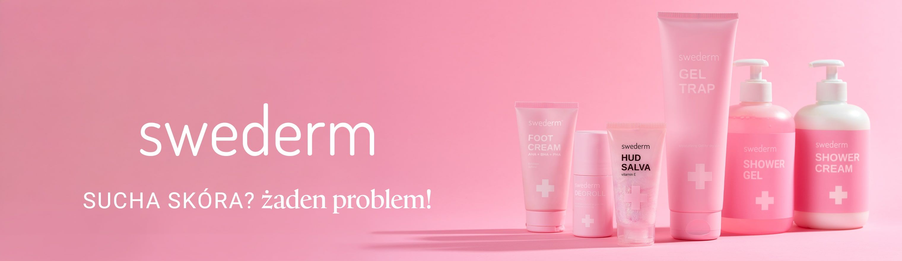 Baner przedstawiający produkty marki Swederm