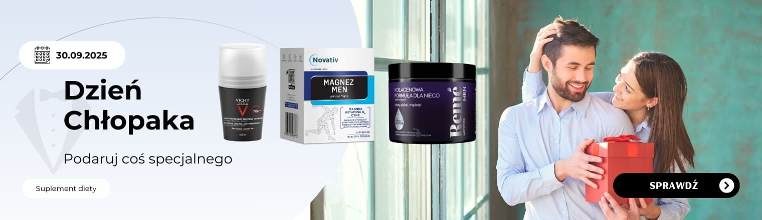 Baner przedstawiający produkty na dzień chłopaka