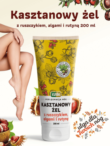kasztanowy żel do pielęgnacji nóg