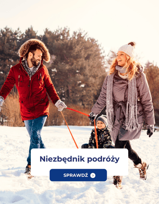 Rodzice z dziećmi podczas ferii zimowych